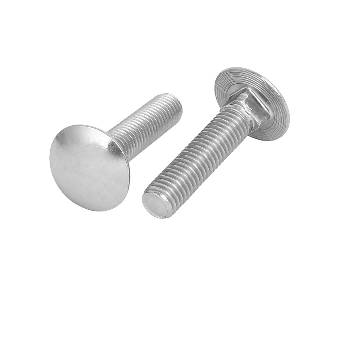 Harfington M10 x 45mm 304 Stainless Steel Round Head Fully Thread Carriage Bolts 14PCS