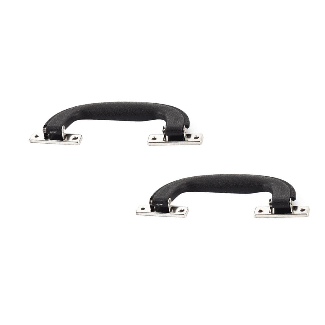 Harfington 150mm Long Luggage Trunk Part Suitcase Side Plastic Carrying Pull Handle Black 5pcs