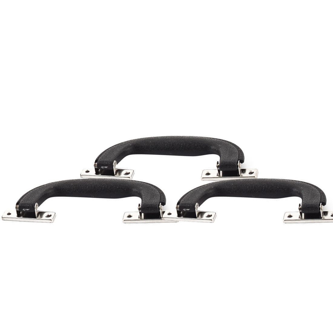 Harfington 150mm Long Luggage Trunk Part Suitcase Side Plastic Carrying Pull Handle Black 5pcs