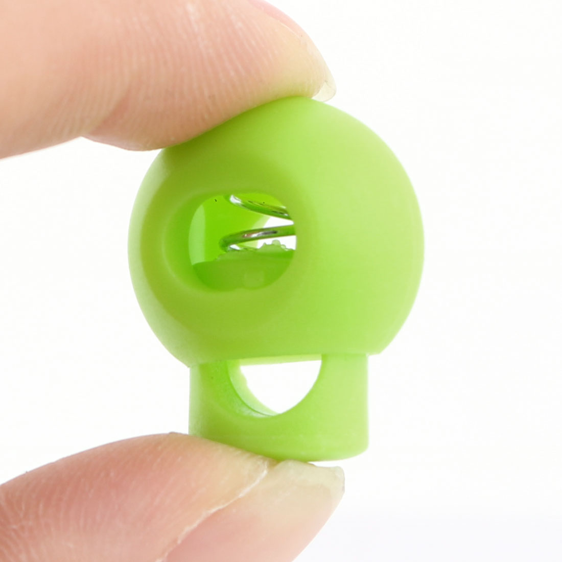 Harfington Plastic Round Single Hole Ball Toggle Stopper Cord String Adjustive Lock 10 Pcs