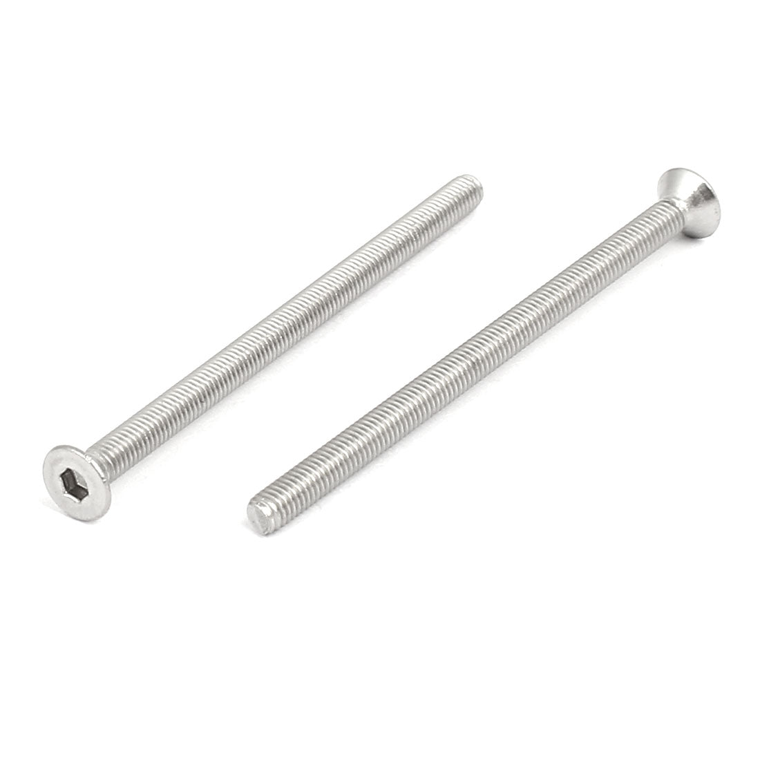 Harfington M3x50mm 304 Stainless Steel Flat Head Hex Socket Screws Fasteners DIN7991 60pcs