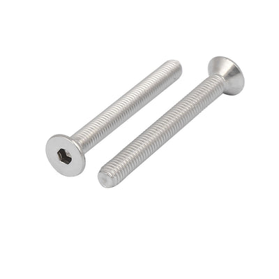 Harfington M5x45mm 304 Stainless Steel Countersunk Flat Head Hex Socket Screws DIN7991 30pcs