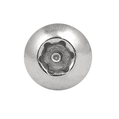 Harfington M3x8mm 304 Stainless Steel Button Head Torx Security Machine Screws 30pcs