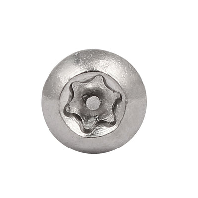 Harfington M4x16mm 304 Stainless Steel Button Head Torx Tamper Resistant Screws 50pcs