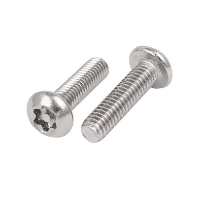 Harfington M4x16mm 304 Stainless Steel Button Head Torx Tamper Resistant Screws 50pcs