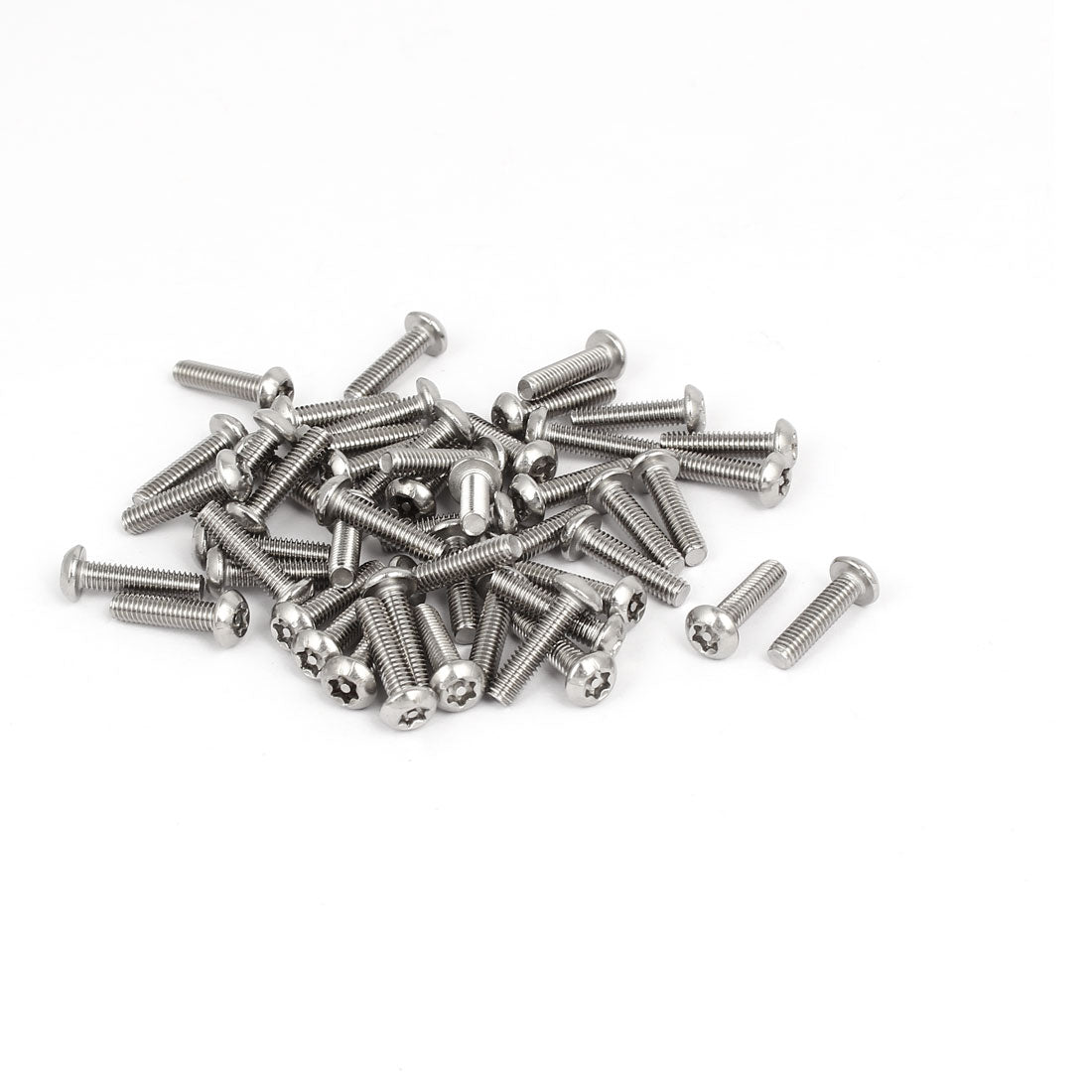 Harfington M4x16mm 304 Stainless Steel Button Head Torx Tamper Resistant Screws 50pcs