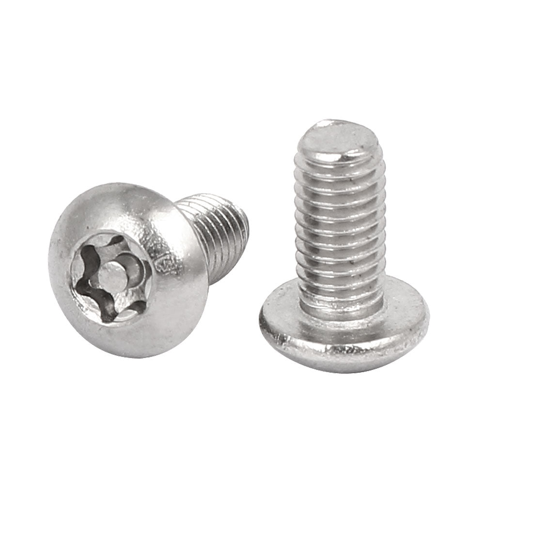 Harfington M5x10mm 304 Stainless Steel Button Head Torx Security Tamper Proof Screws 20pcs