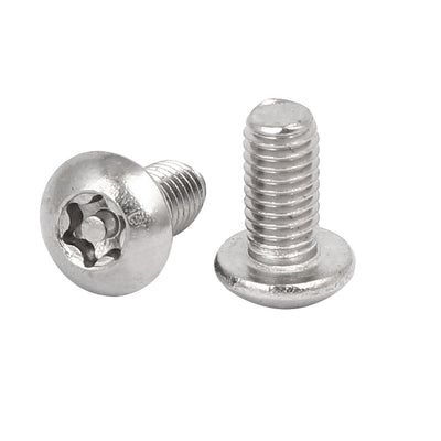 Harfington M5x10mm 304 Stainless Steel Button Head Torx Security Tamper Proof Screws 20pcs