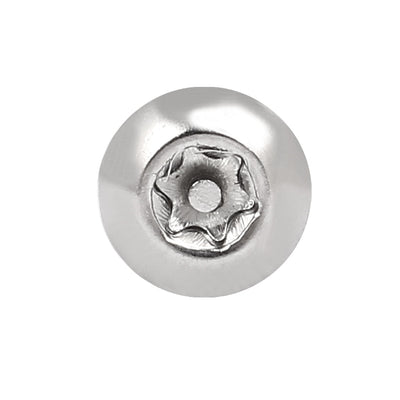 Harfington M5x16mm 304 Stainless Steel Button Head Torx Security Tamper Proof Screws 20pcs