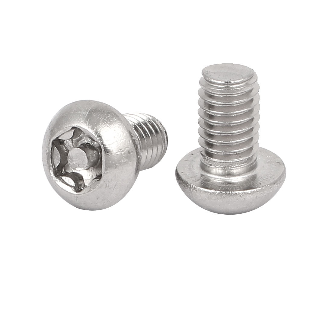 Harfington M6x10mm 304 Stainless Steel Button Head Torx Security Tamper Proof Screws 10pcs
