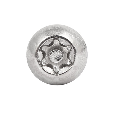 Harfington M6x16mm 304 Stainless Steel Button Head Torx Security Tamper Proof Screws 20pcs