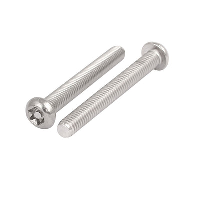 Harfington M6x50mm 304 Stainless Steel Button Head Torx Security Tamper Proof Screws 10pcs