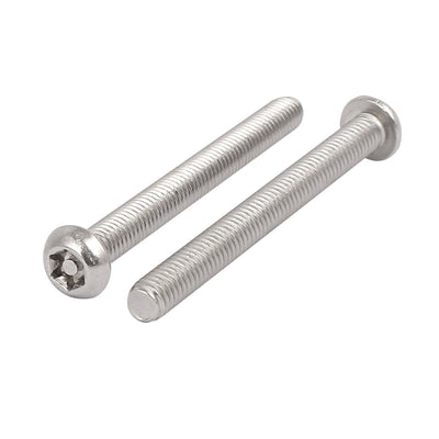 Harfington M6x60mm 304 Stainless Steel Button Head Torx Security Tamper Proof Screws 10pcs