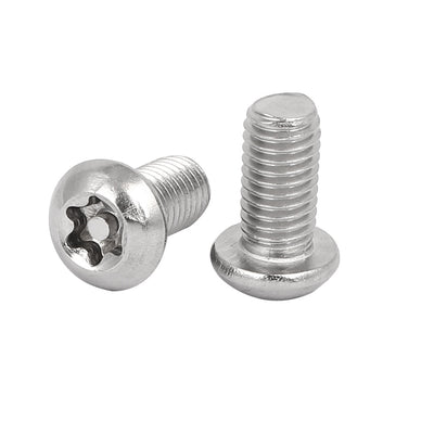 Harfington M8x16mm 304 Stainless Steel Button Head Torx Security Machine Screws 10pcs