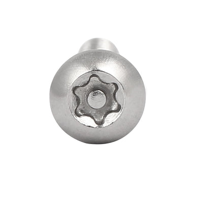 Harfington M8x50mm 304 Stainless Steel Button Head Torx Security Machine Screws 2pcs