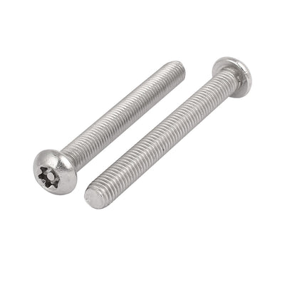 Harfington M8x70mm 304 Stainless Steel Button Head Torx Security Machine Screws 4pcs