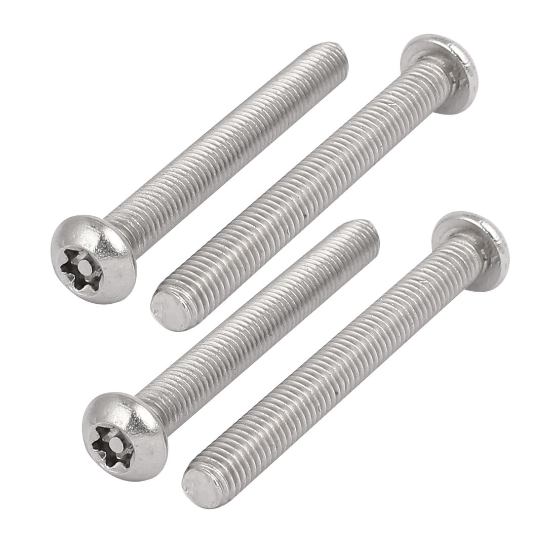 Harfington M8x70mm 304 Stainless Steel Button Head Torx Security Machine Screws 4pcs