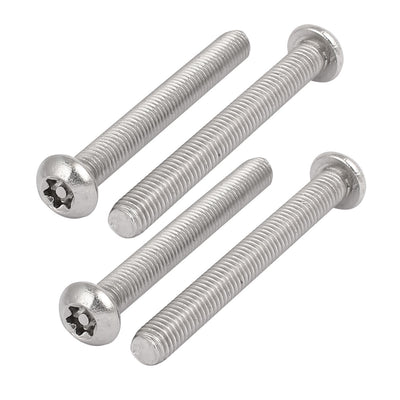 Harfington M8x70mm 304 Stainless Steel Button Head Torx Security Machine Screws 4pcs