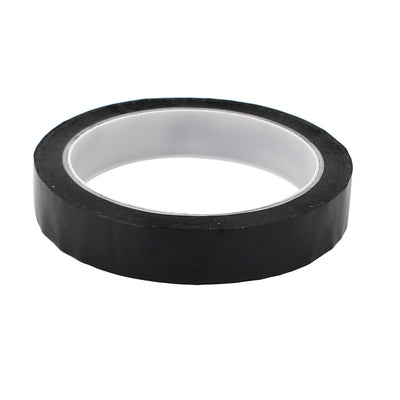 Harfington 18mm Single Sided Strong Self Adhesive Mylar Tape 50M Black