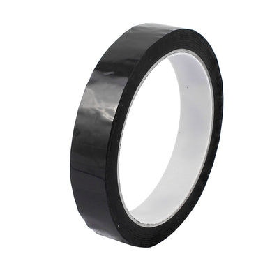 Harfington 18mm Single Sided Strong Self Adhesive Mylar Tape 50M Black