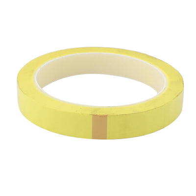 Harfington 15mm Single Sided Strong Self Adhesive Mylar Tape 50M Length Yellow