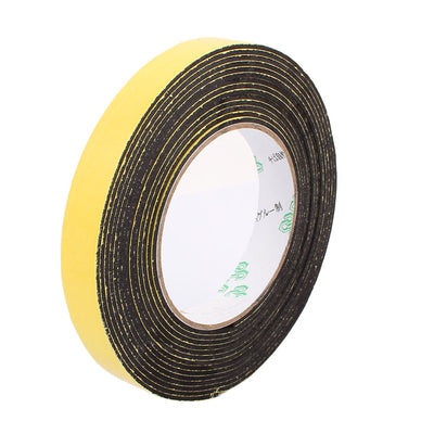 Harfington 18mm Width Single Side Self Adhesive Shockproof Sponge Foam Tape 5 Meters Length