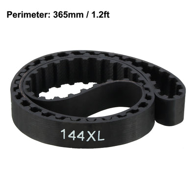 Harfington 144XL Rubber Timing Belt Synchronous Closed Loop Timing Belt Pulleys 10mm Width