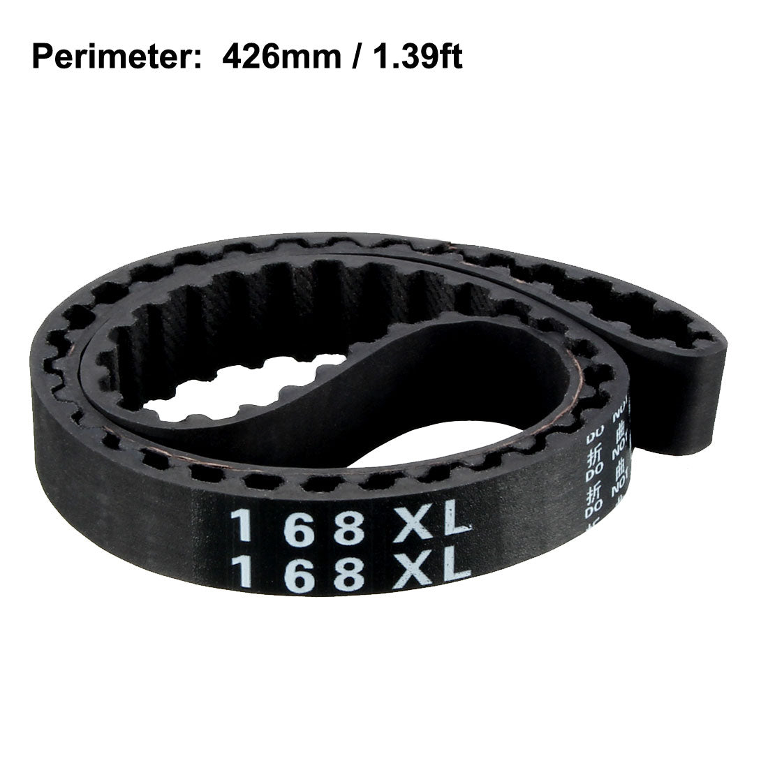 Harfington 168XL Rubber Timing Belt Synchronous Closed Loop Timing Belt Pulleys 10mm Width