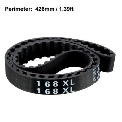 Harfington 168XL Rubber Timing Belt Synchronous Closed Loop Timing Belt Pulleys 10mm Width