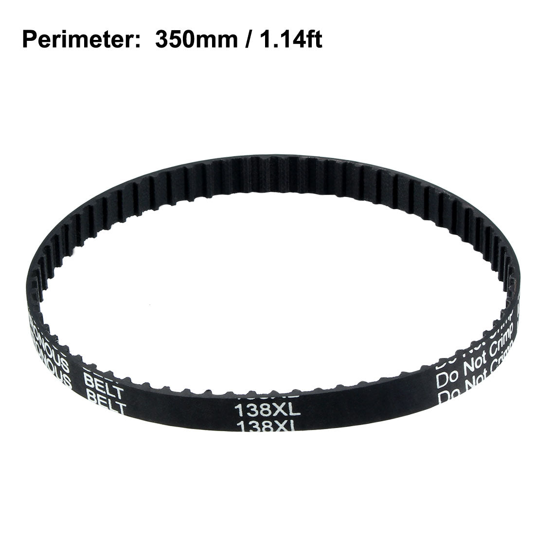 Harfington 138XL Rubber Timing Belt Synchronous Closed Loop Timing Belt Pulleys 10mm Width