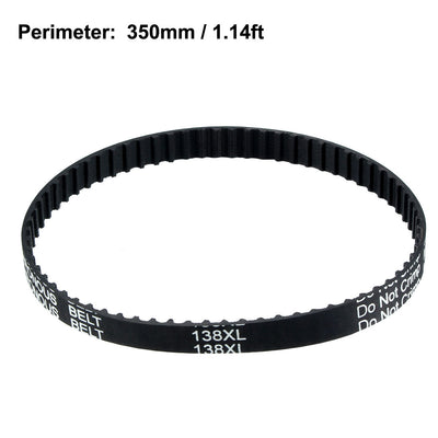 Harfington 138XL Rubber Timing Belt Synchronous Closed Loop Timing Belt Pulleys 10mm Width