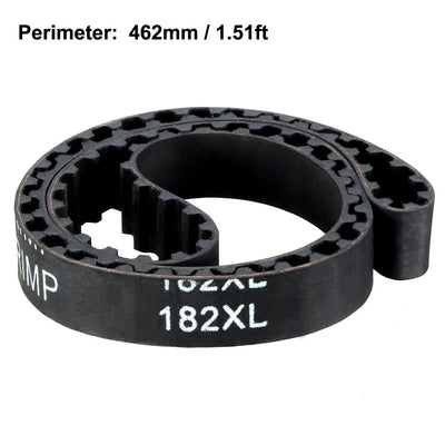 Harfington 182XL Rubber Timing Belt Synchronous Closed Loop Timing Belt Pulleys 10mm Width
