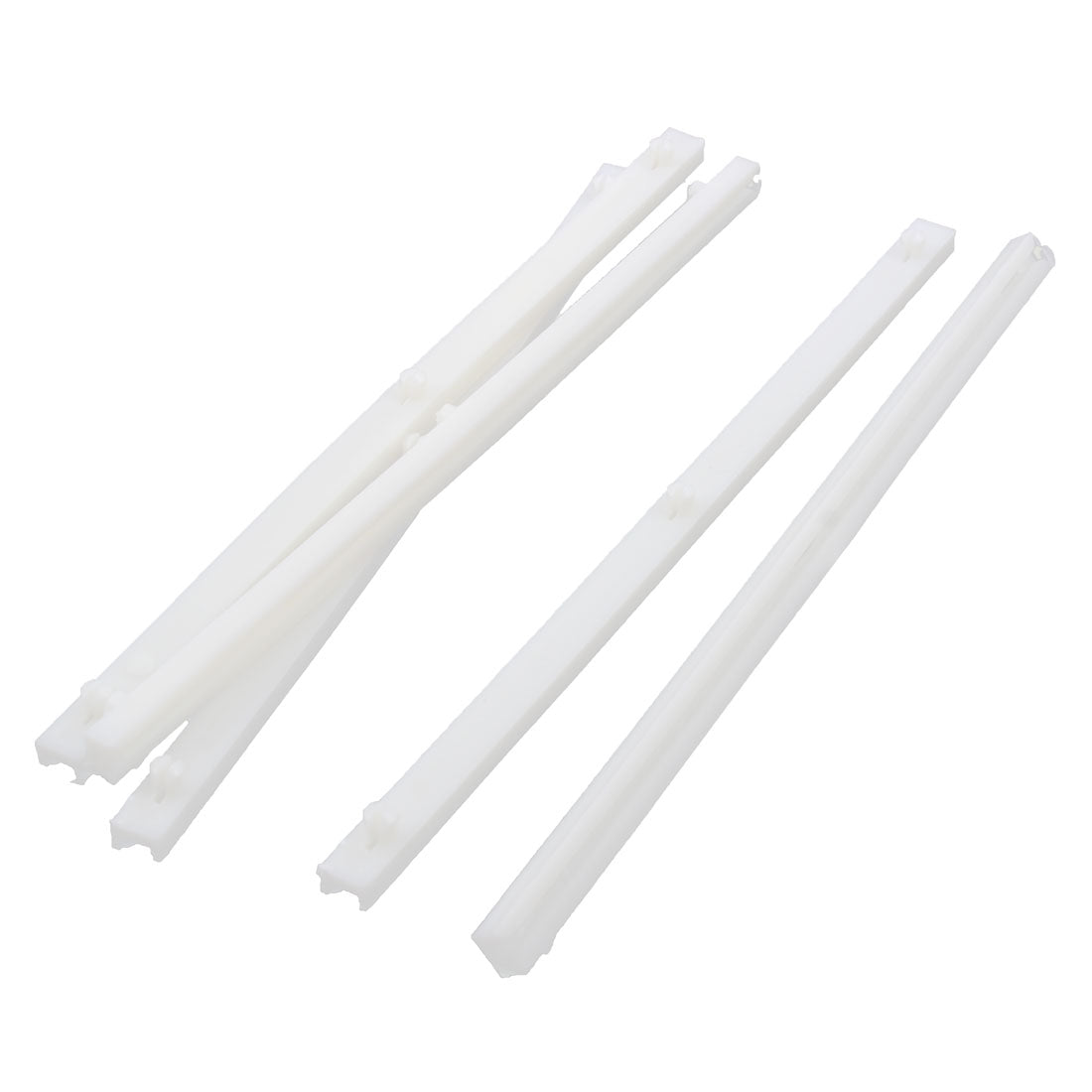 Harfington 190mm Length Horizontal Mount PCB Print Circuit Board Card Guide Rail Slot Bar Rod 5 PCS