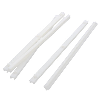 Harfington 190mm Length Horizontal Mount PCB Print Circuit Board Card Guide Rail Slot Bar Rod 5 PCS