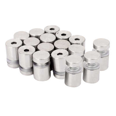 Harfington 16mmx24mm Stainless Steel Advertise Glass Standoff Pin Fixing Mount Bolt 18pcs