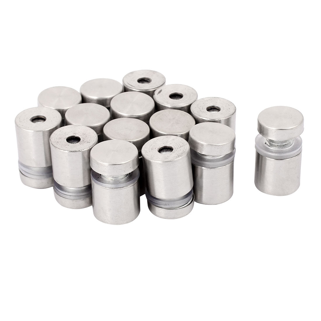 Harfington 16mmx24mm Stainless Steel Advertise Glass Standoff Pin Fixing Mount Bolt 15pcs