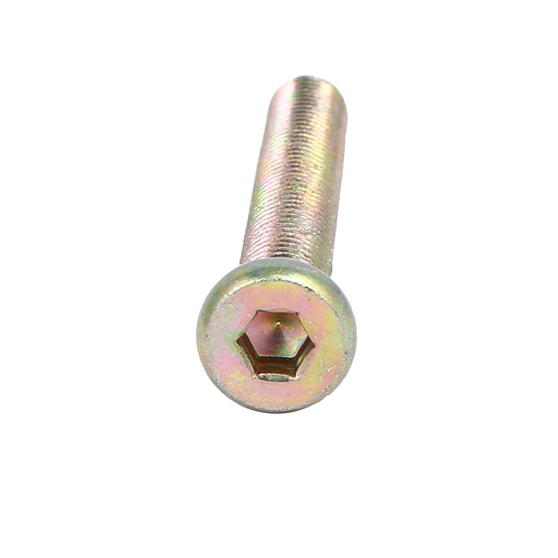 Harfington M8 x 60mm Fully Thread Hex Socket Drive Flat Head Screws Bolts Fasteners 10PCS