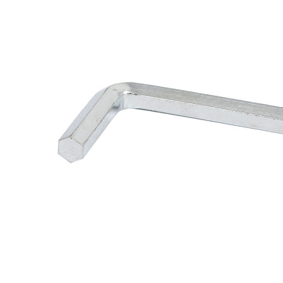 Harfington 5mm Hex Key L-Shape Internal Hexagon Metal Wrenches Silver Tone 10 Pcs