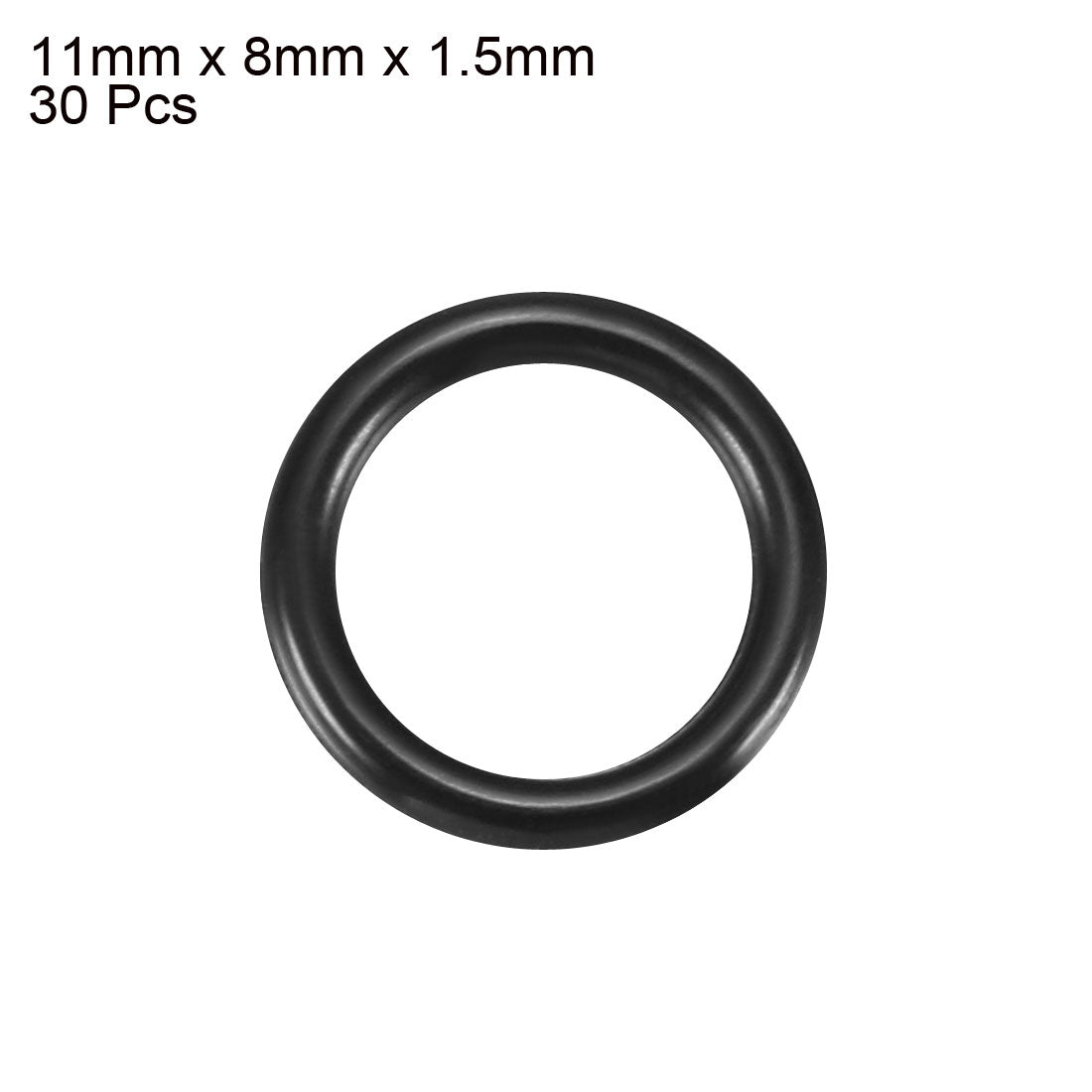 Harfington Nitrile Rubber O-Rings, Metric Nitrile Rubber Sealing Gasket Black Pack of 30