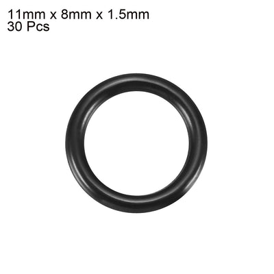 Harfington Nitrile Rubber O-Rings, Metric Nitrile Rubber Sealing Gasket Black Pack of 30