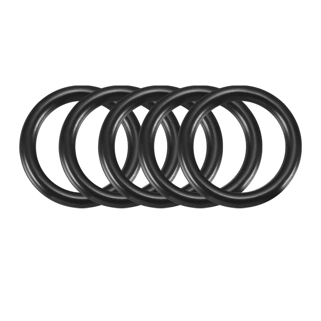 Harfington Nitrile Rubber O-Rings, Metric Nitrile Rubber Sealing Gasket Black Pack of 30