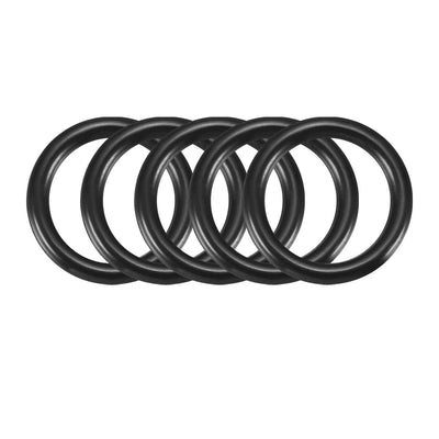 Harfington Nitrile Rubber O-Rings, Metric Nitrile Rubber Sealing Gasket Black Pack of 30
