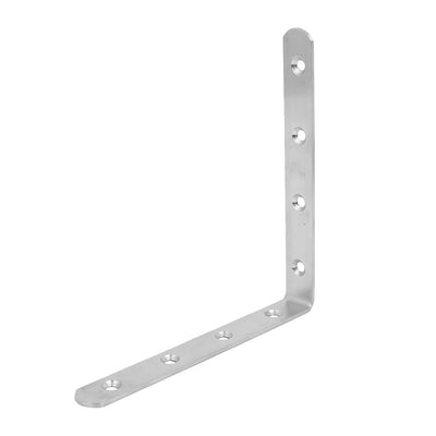 Harfington 150mm x 150mm Stainless Steel 90 Degree L Shaped Angle Shelf Support Bracket