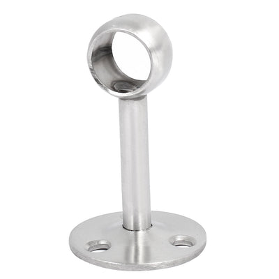 Harfington 16mm Dia Stainless Steel Clothes Pipe Rod Lever Wardrobe Rail Support Bracket