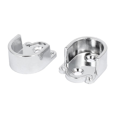 Harfington 19 mm Durchmesser, Zinklegierung, Wandmontage, Rohr, Schrankschiene, Halterung, 2 Stück