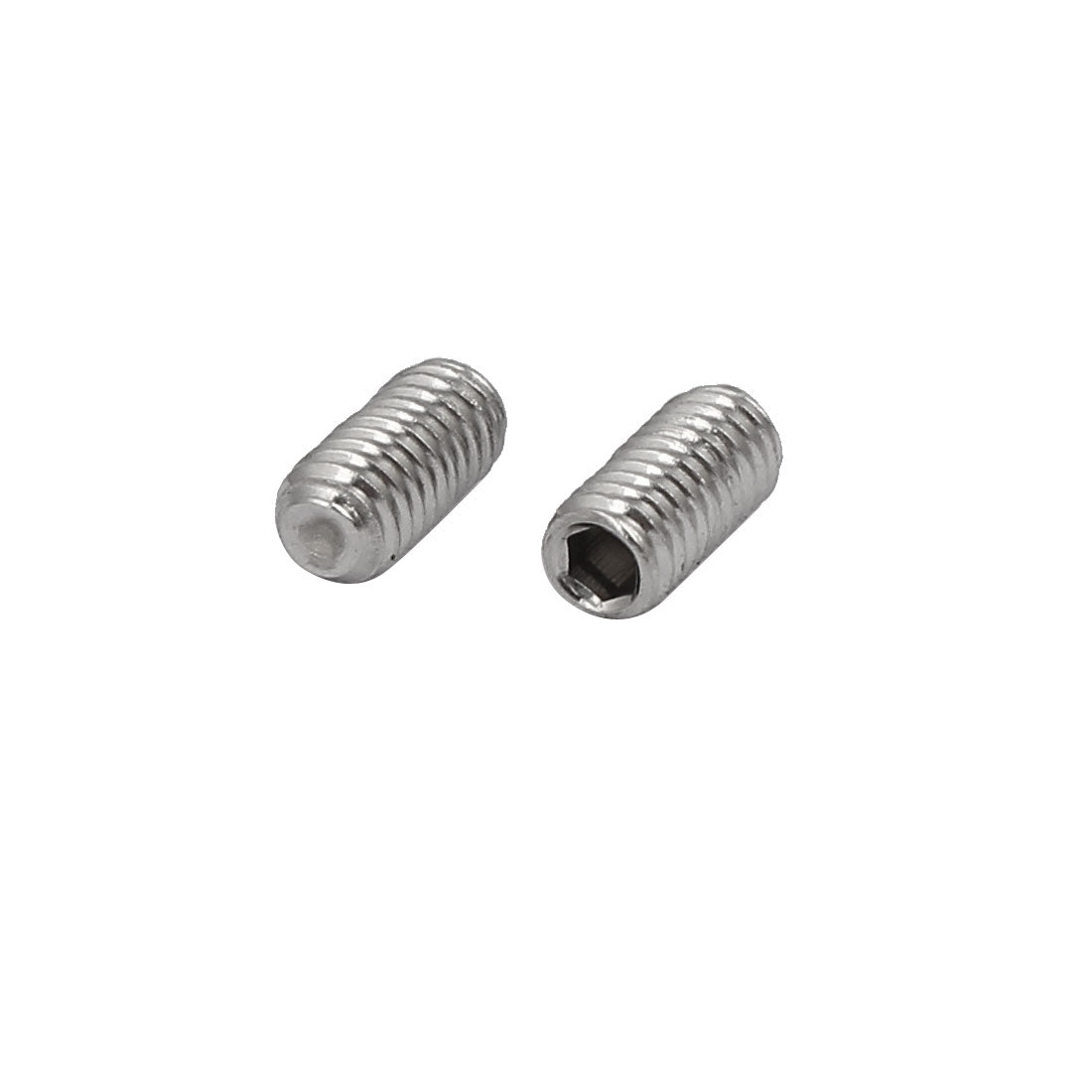 Harfington M3x6mm 316 Stainless Steel Hex Socket Cup Point Grub Set Screws 100pcs