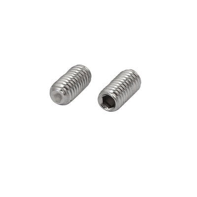 Harfington M3x6mm 316 Stainless Steel Hex Socket Cup Point Grub Set Screws 100pcs