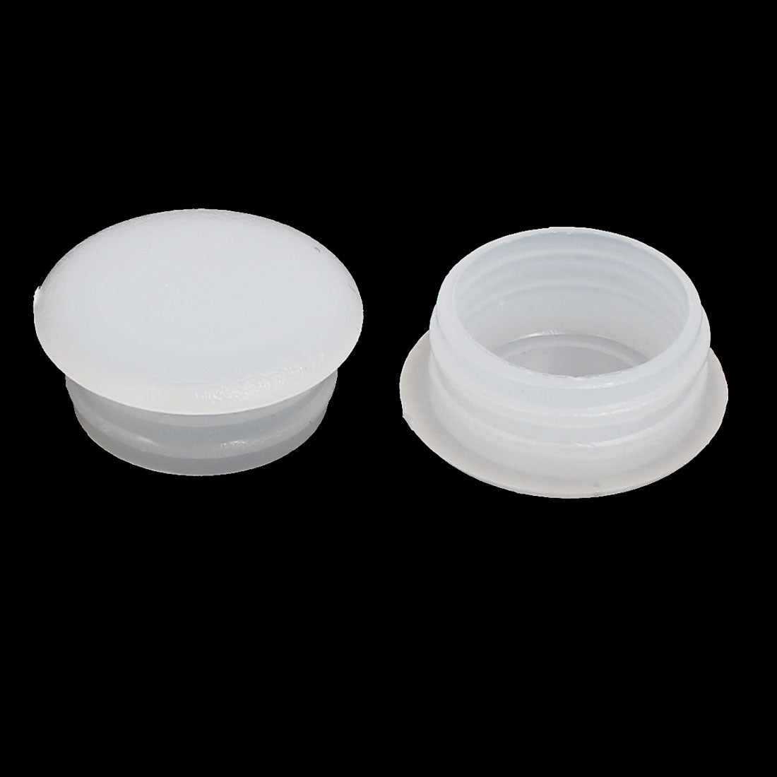 Harfington 15mm Thread Dia Plastic  Design Screw Cap Covers Hole Lids White 100pcs