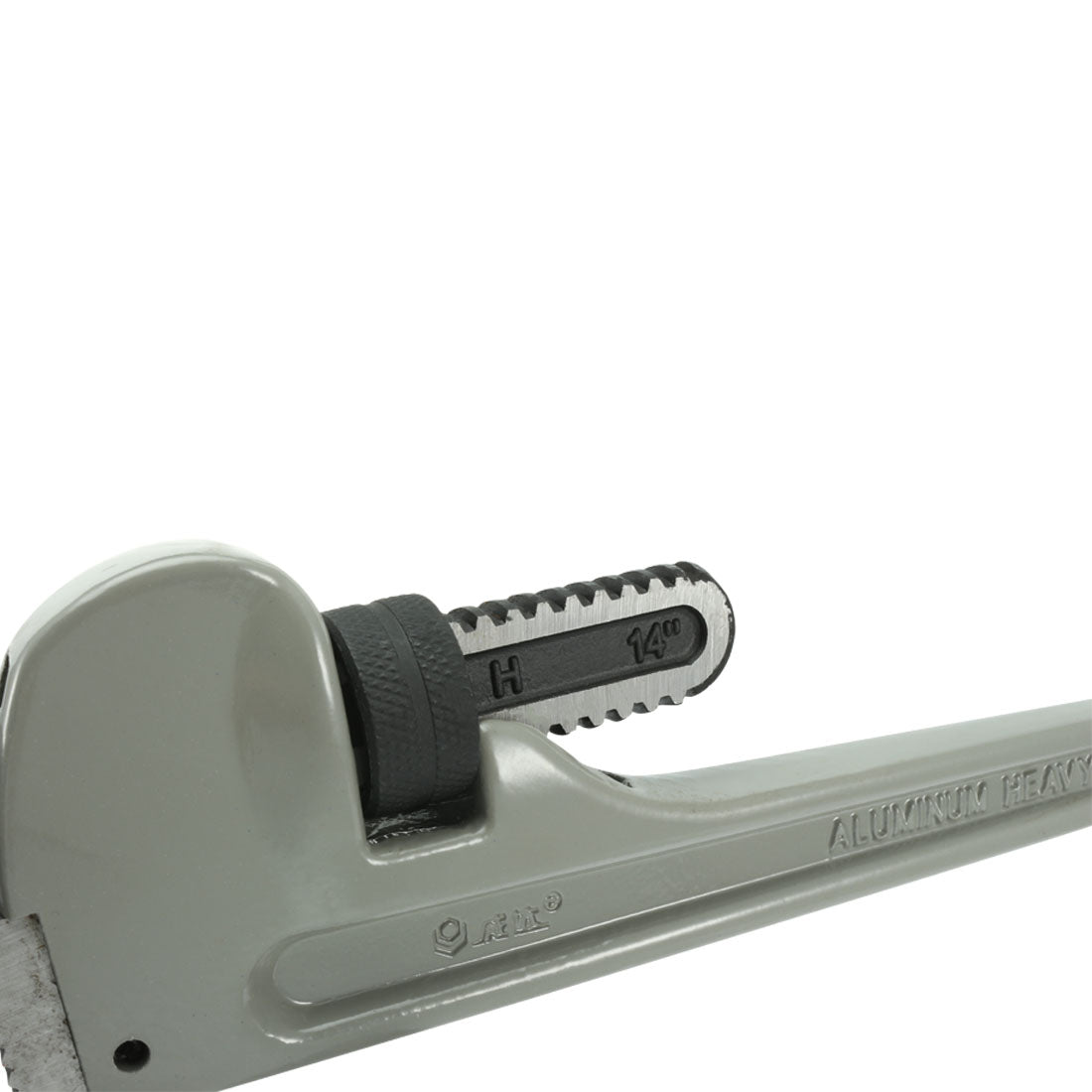 Harfington 14-inch Aluminum Handle Heavy-Duty Hook Jaw Straight Pipe Wrench