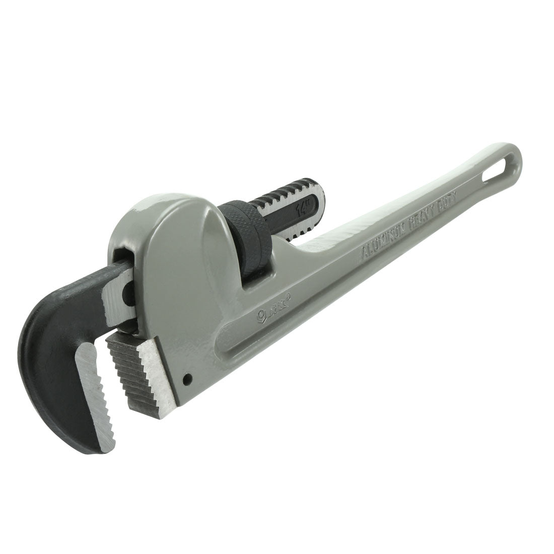 Harfington 14-inch Aluminum Handle Heavy-Duty Hook Jaw Straight Pipe Wrench